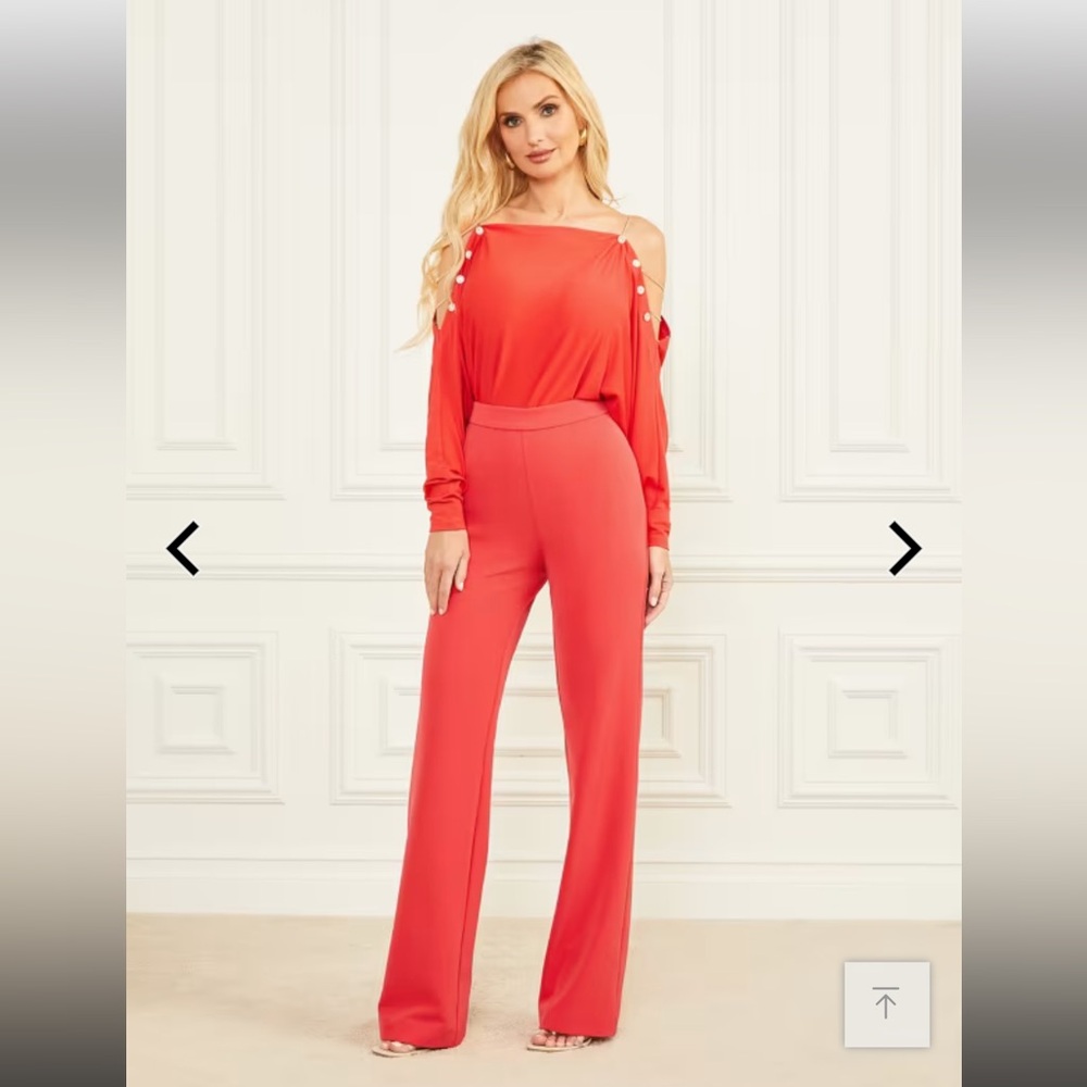 Marciano Straight Leg Front Pleats Dress Pants - Size M (6)